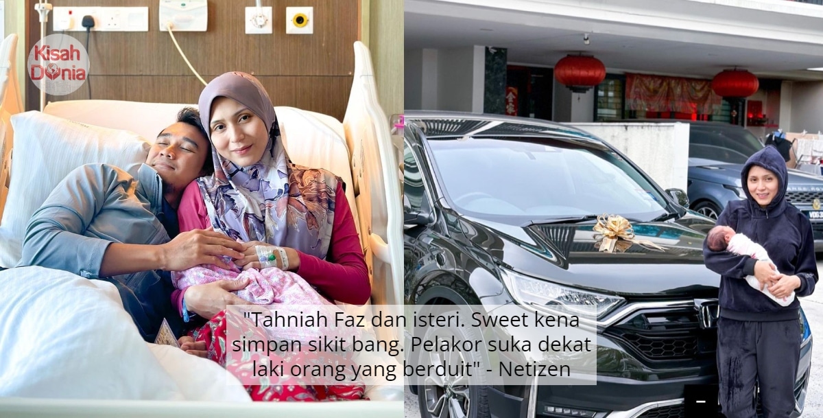 Isteri Selamat Bersalin Fazren Rafi Buat Kejutan Hadiahkan Kereta