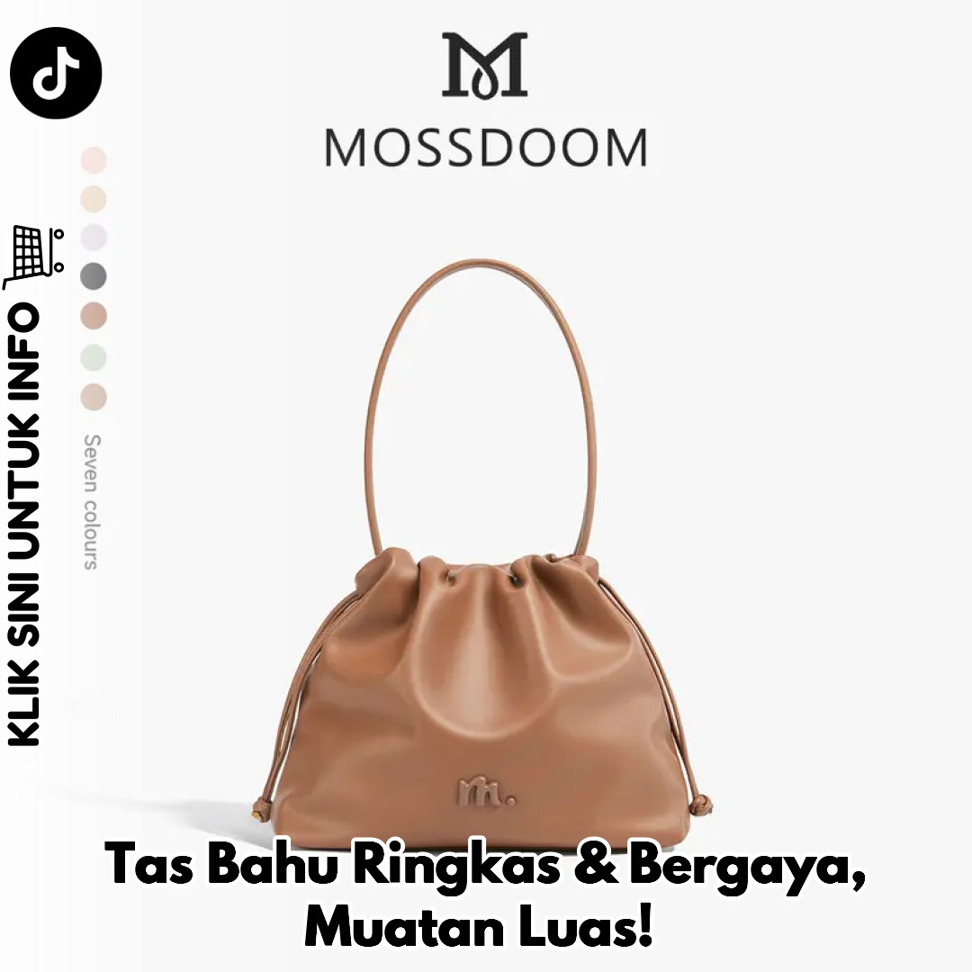 Tas Bahu Ringkas & Bergaya, Muatan Luas!