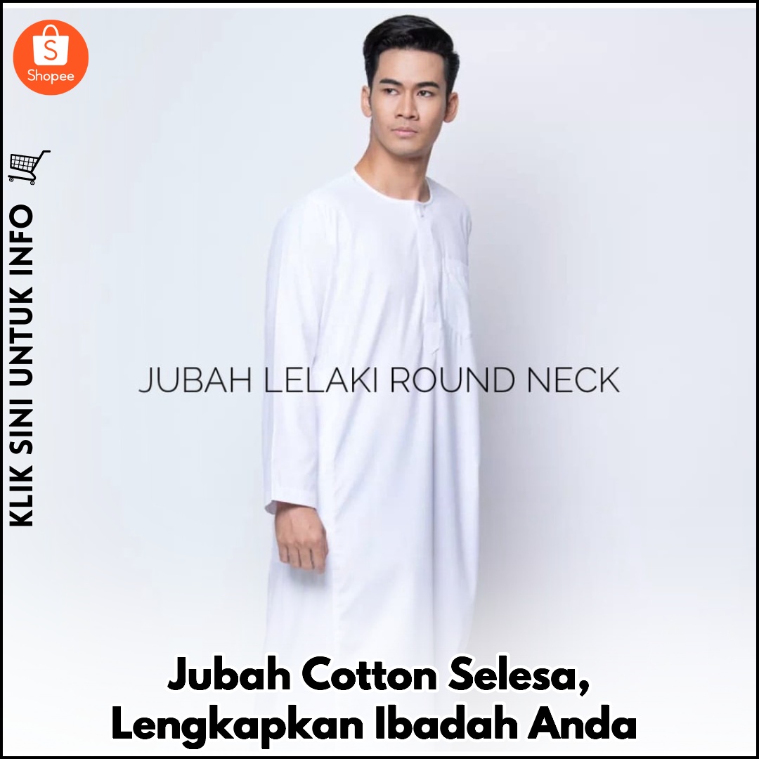 Jubah Cotton Selesa, Lengkapkan Ibadah Anda