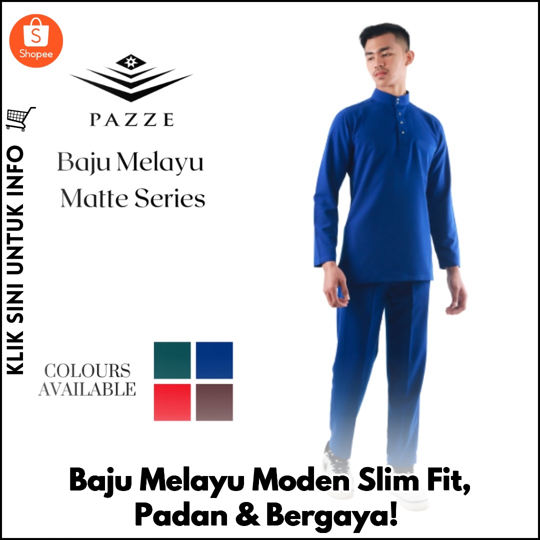 Baju Melayu Moden Slim Fit, Padan & Bergaya!