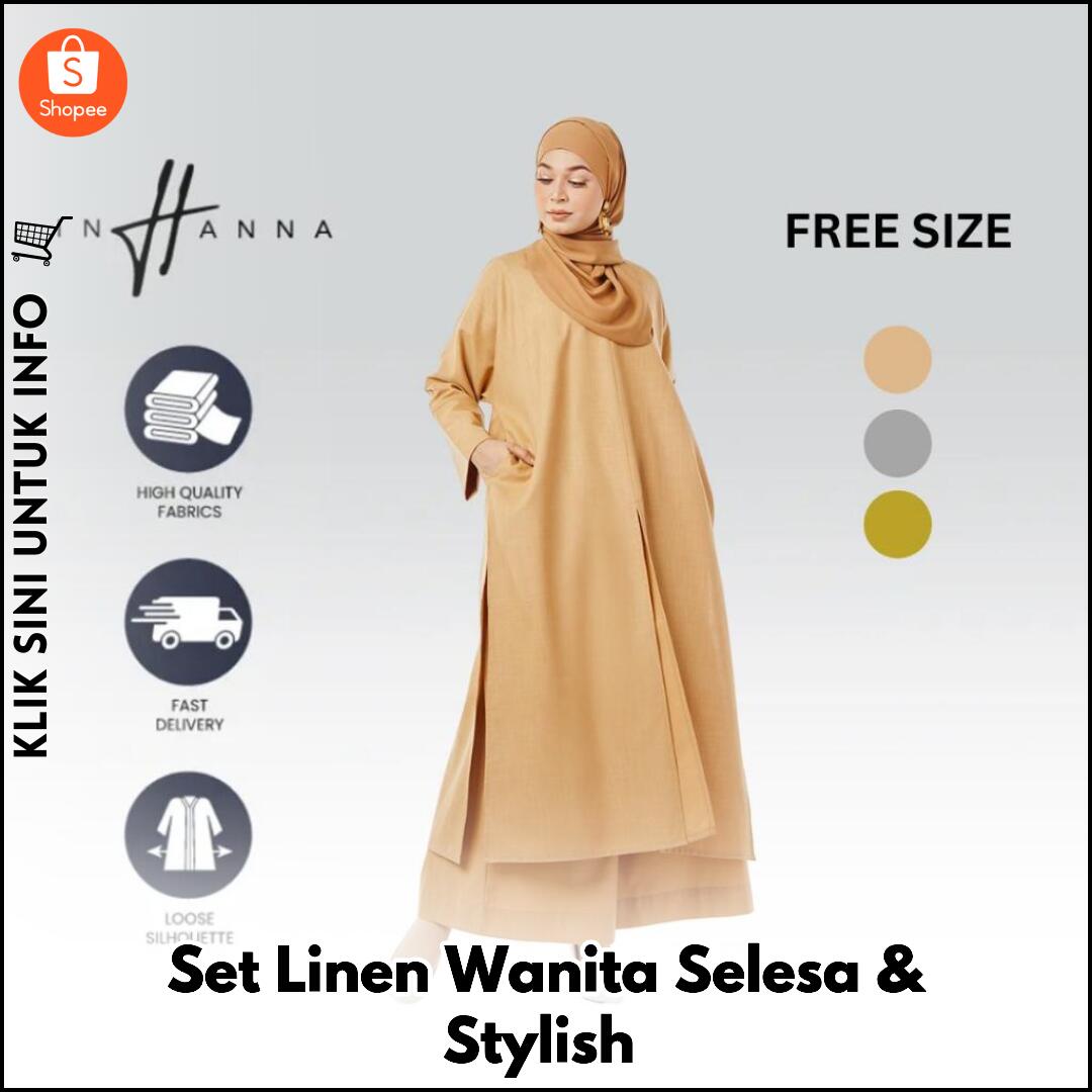 Set Linen Wanita Selesa & Stylish