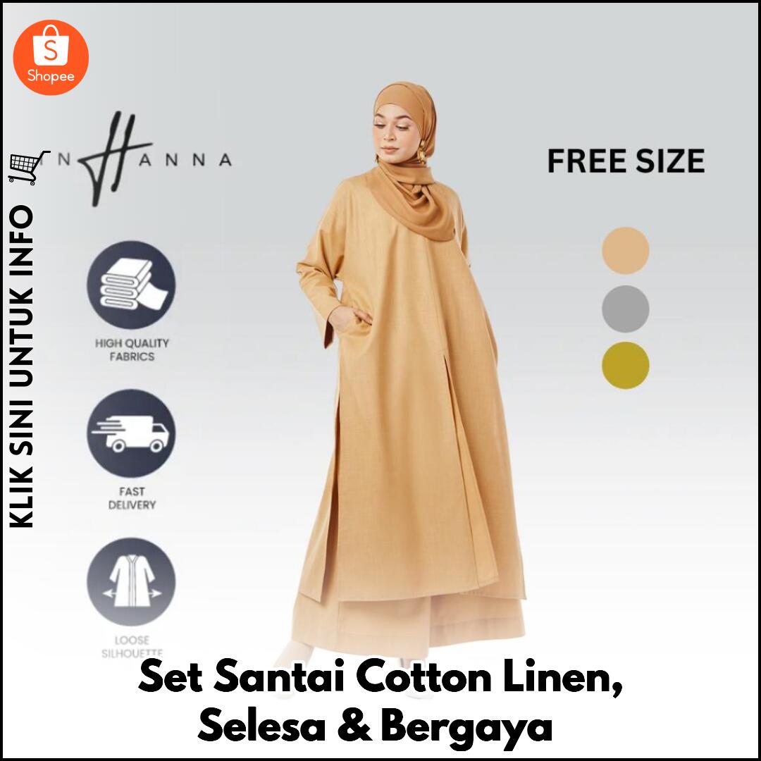 Set Santai Cotton Linen, Selesa & Bergaya