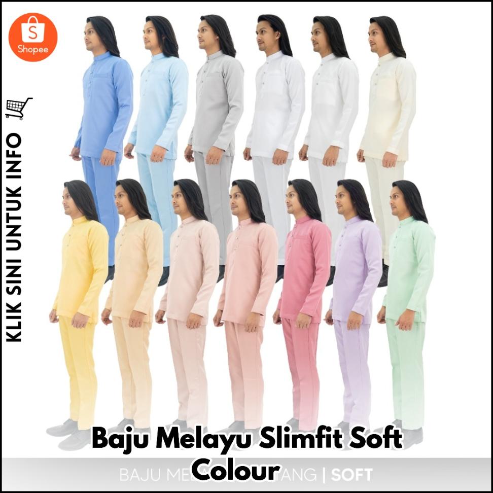 Baju Melayu Slimfit Soft Colour ?