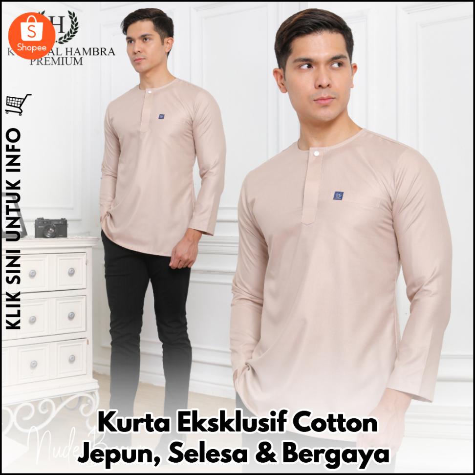 Kurta Eksklusif Cotton Jepun, Selesa & Bergaya