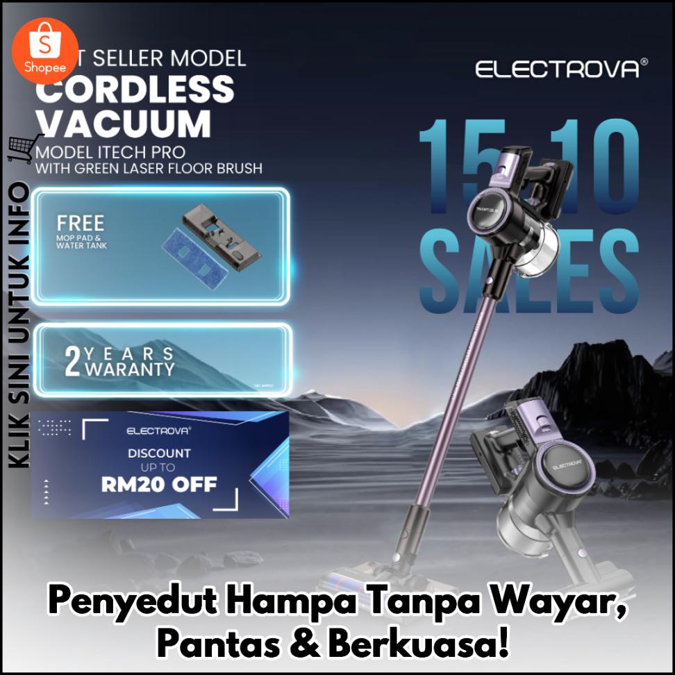 Penyedut Hampa Tanpa Wayar, Pantas & Berkuasa!