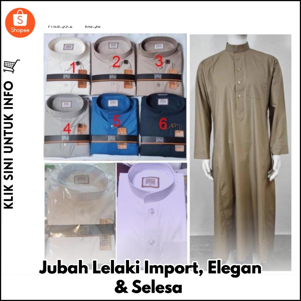 Jubah Lelaki Import, Elegan & Selesa