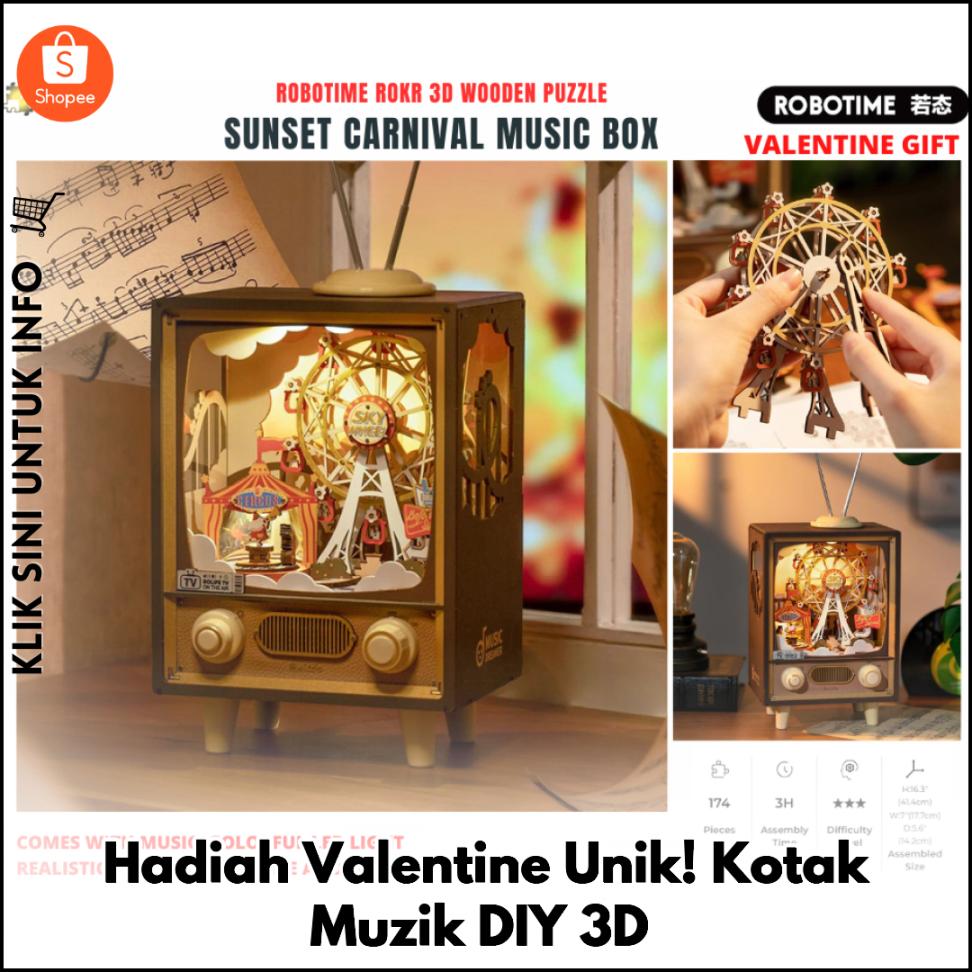 Hadiah Valentine Unik! Kotak Muzik DIY 3D