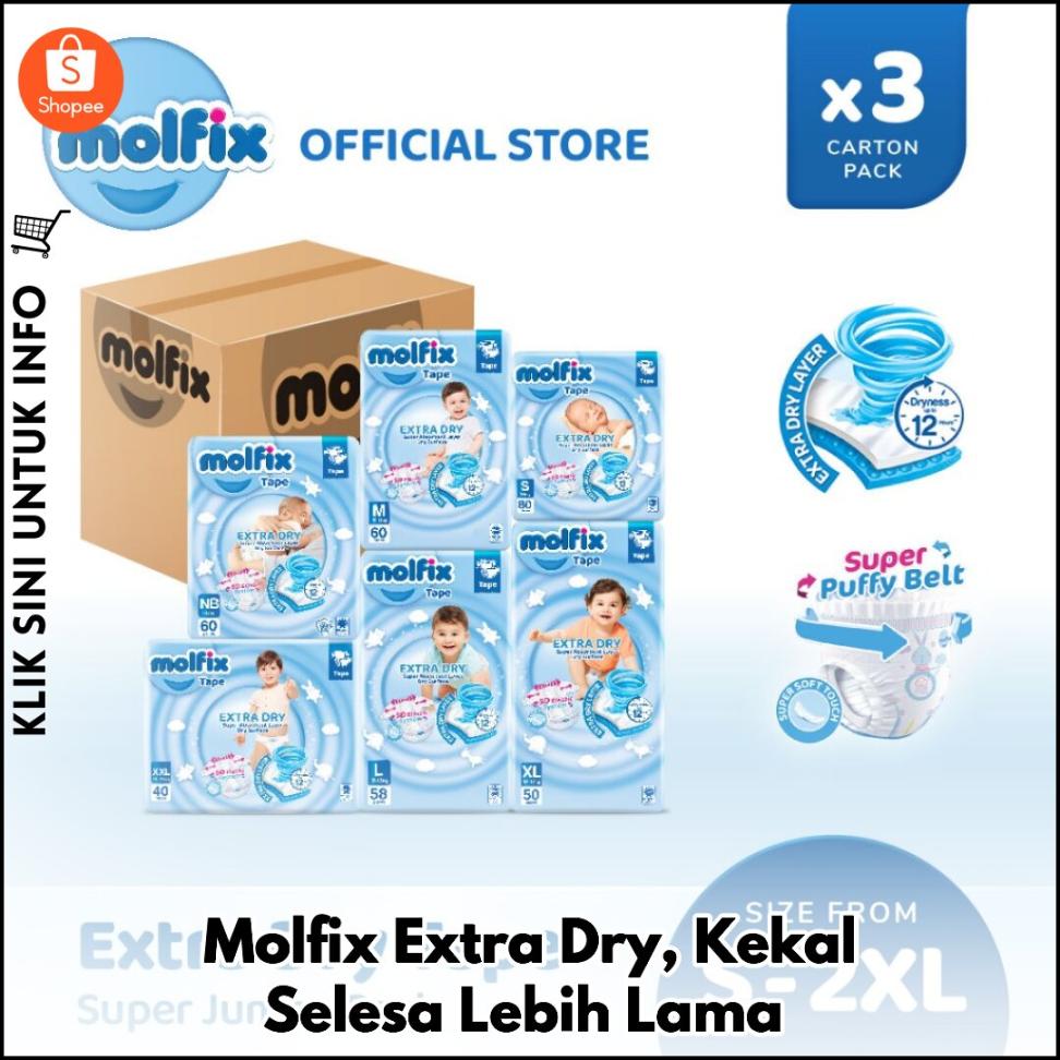 Molfix Extra Dry, Kekal Selesa Lebih Lama