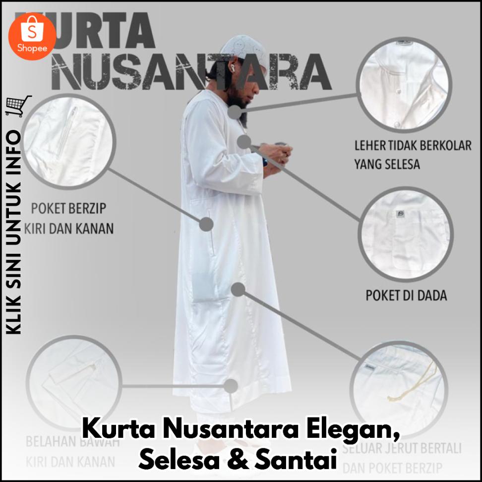 Kurta Nusantara Elegan, Selesa & Santai