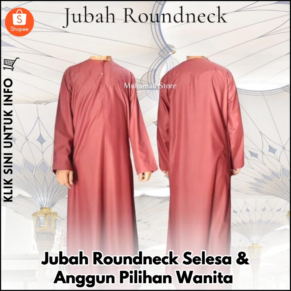 Jubah Roundneck Selesa & Anggun Pilihan Wanita
