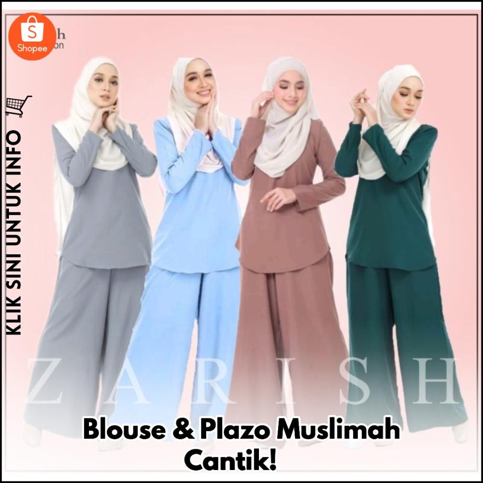 Blouse & Plazo Muslimah Cantik! ?
