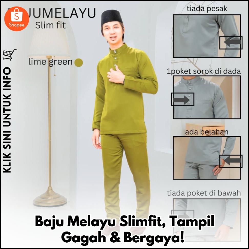 Baju Melayu Slimfit, Tampil Gagah & Bergaya!