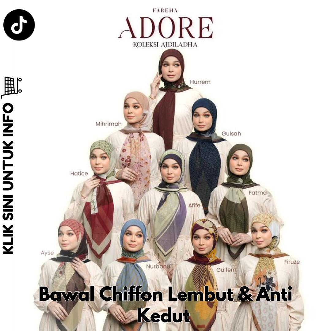 Bawal Chiffon Lembut & Anti Kedut