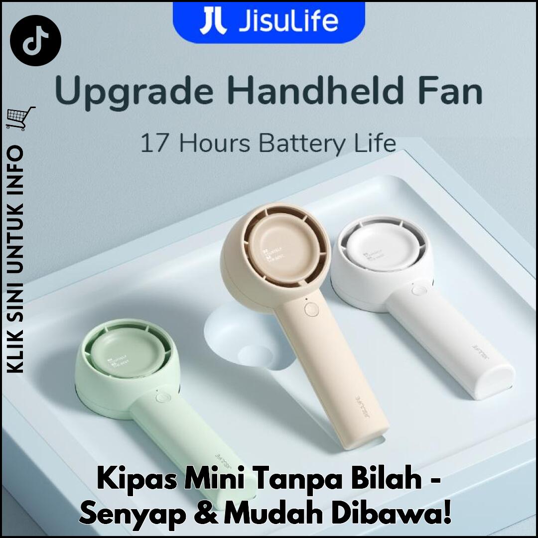 Kipas Mini Tanpa Bilah - Senyap & Mudah Dibawa!