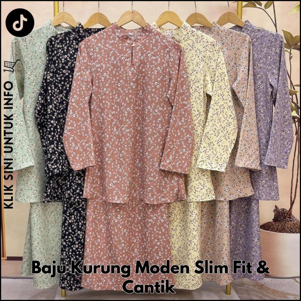 Baju Kurung Moden Slim Fit & Cantik