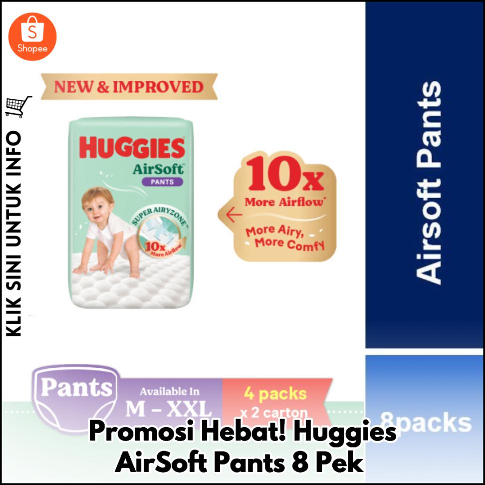 Promosi Hebat! Huggies AirSoft Pants 8 Pek