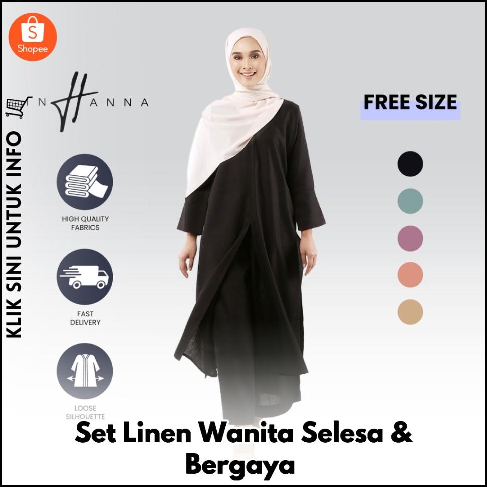 Set Linen Wanita Selesa & Bergaya