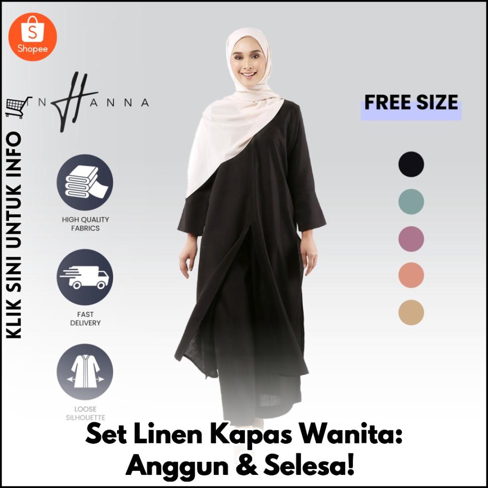Set Linen Kapas Wanita: Anggun & Selesa!