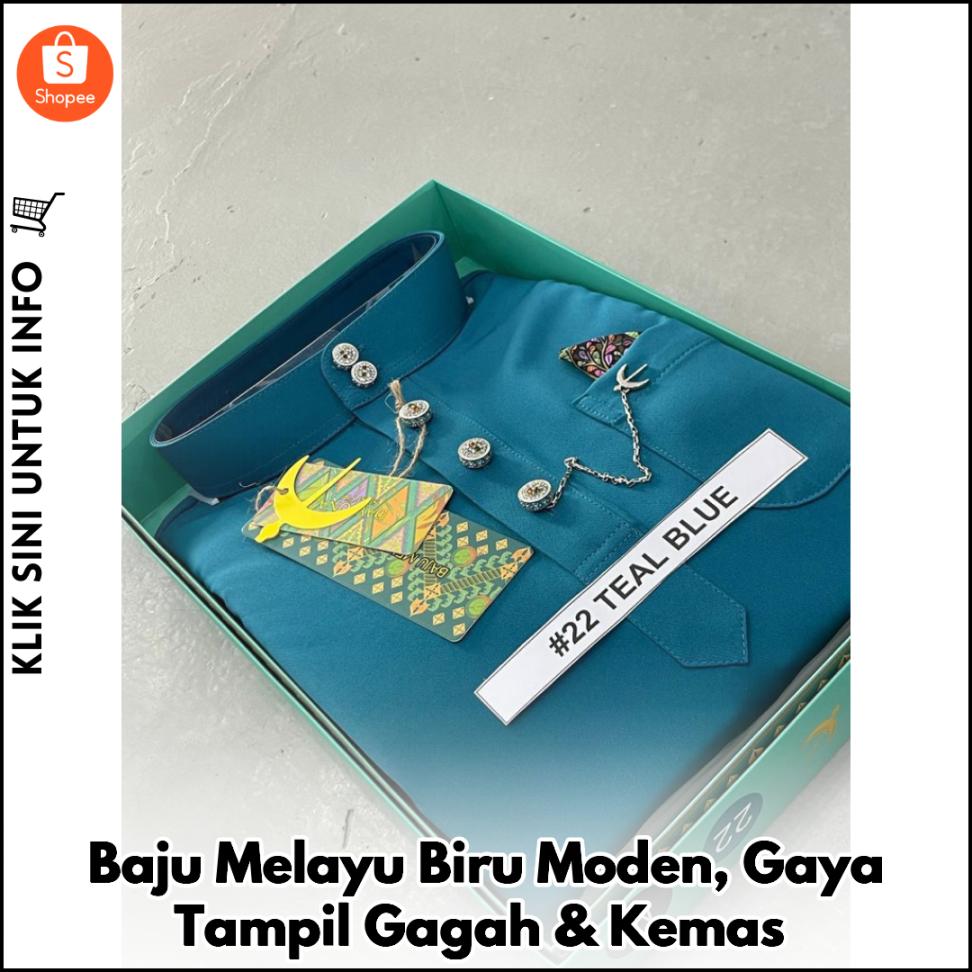 Baju Melayu Biru Moden, Gaya Tampil Gagah & Kemas