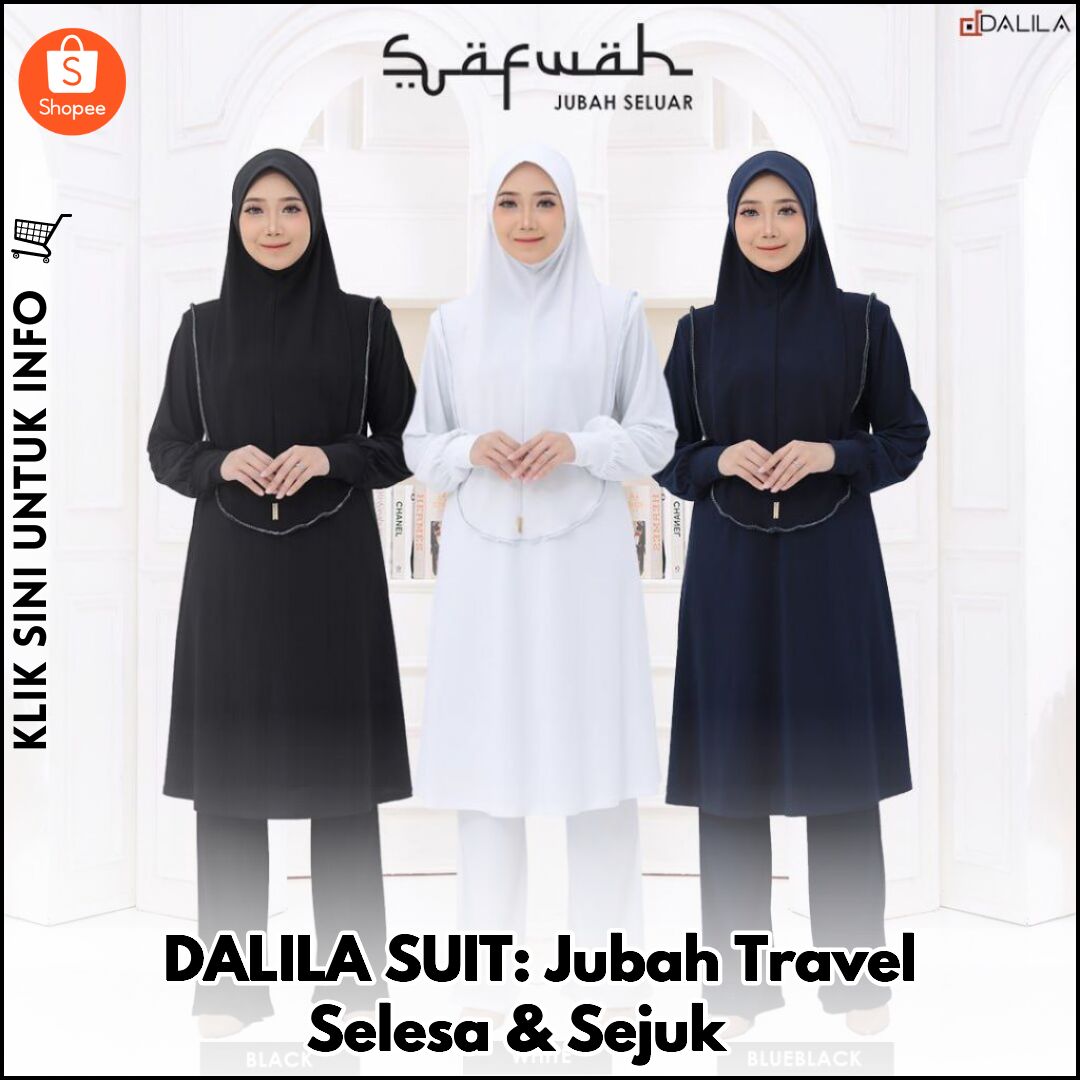 Jubah Seluar Selesa Untuk Ibadah & Travel