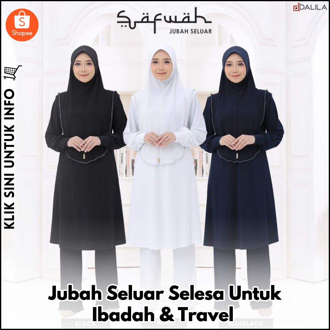 Jubah Seluar Selesa Untuk Ibadah & Travel