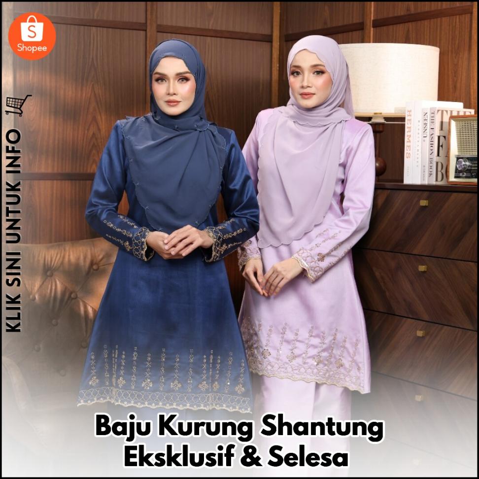 Baju Kurung Shantung Eksklusif & Selesa