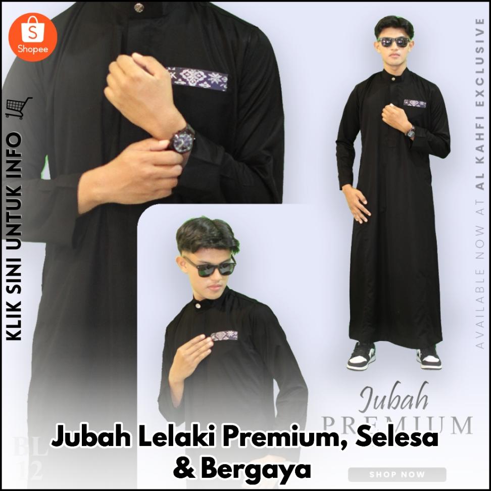 Jubah Lelaki Premium, Selesa & Bergaya