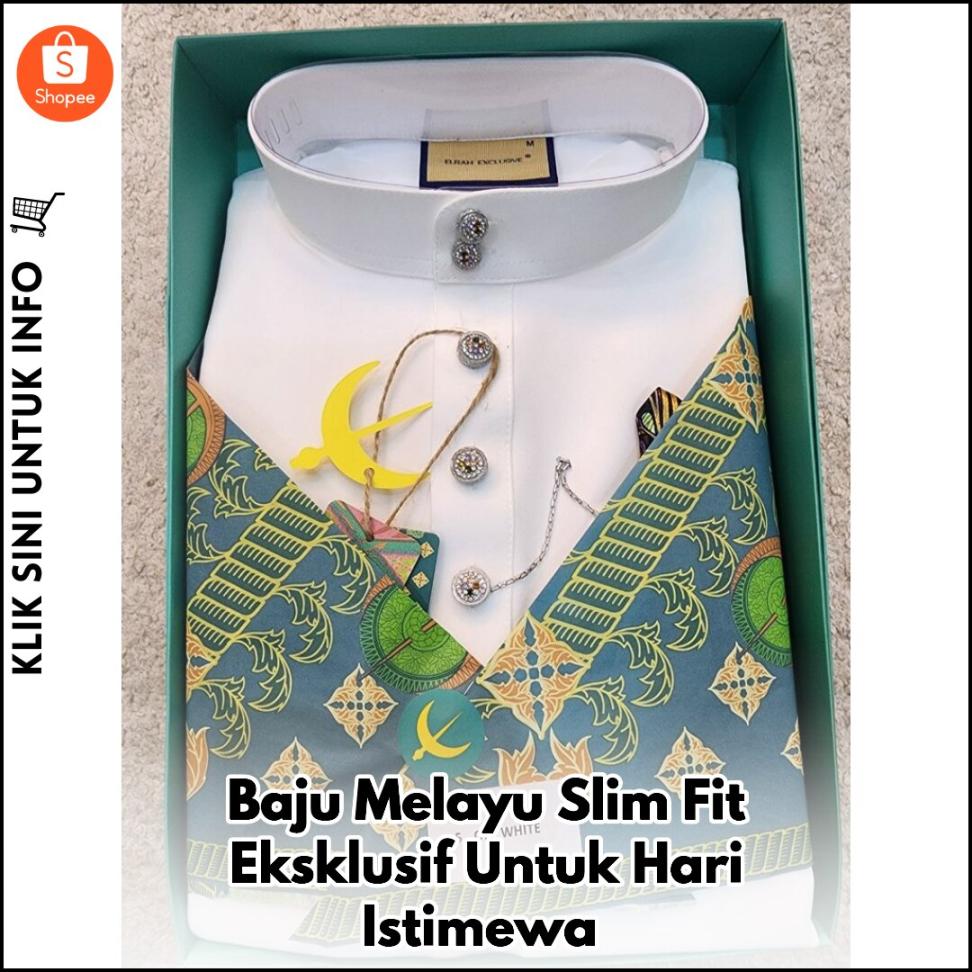 Baju Melayu Slim Fit Eksklusif Untuk Hari Istimewa