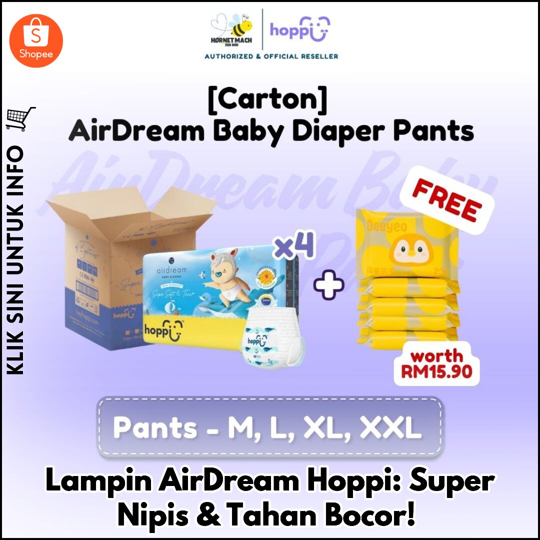 Lampin AirDream Hoppi: Super Nipis & Tahan Bocor!