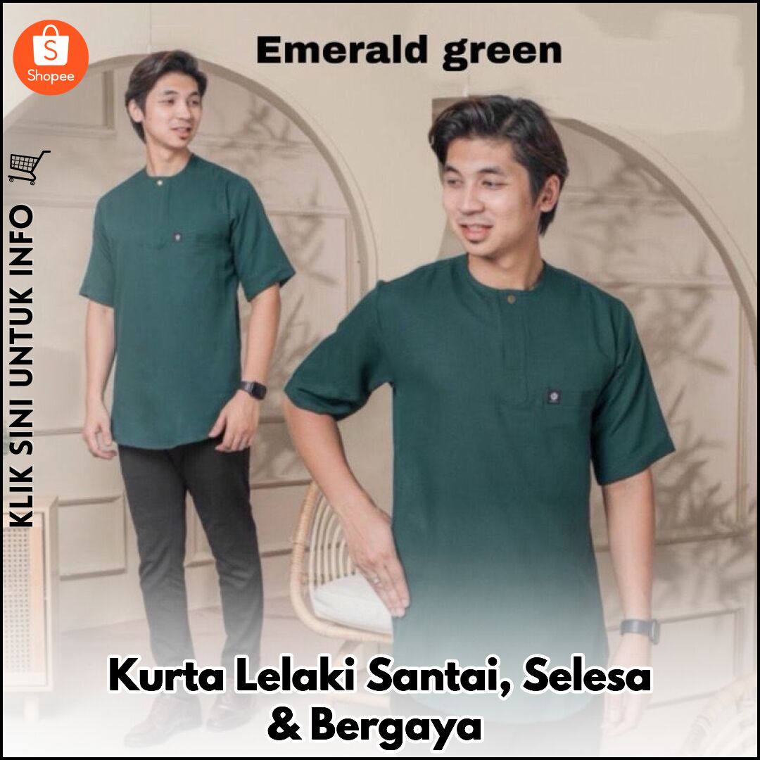 Kurta Lelaki Santai, Selesa & Bergaya