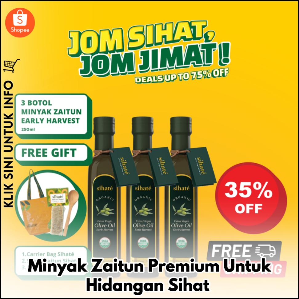 Minyak Zaitun Premium Untuk Hidangan Sihat