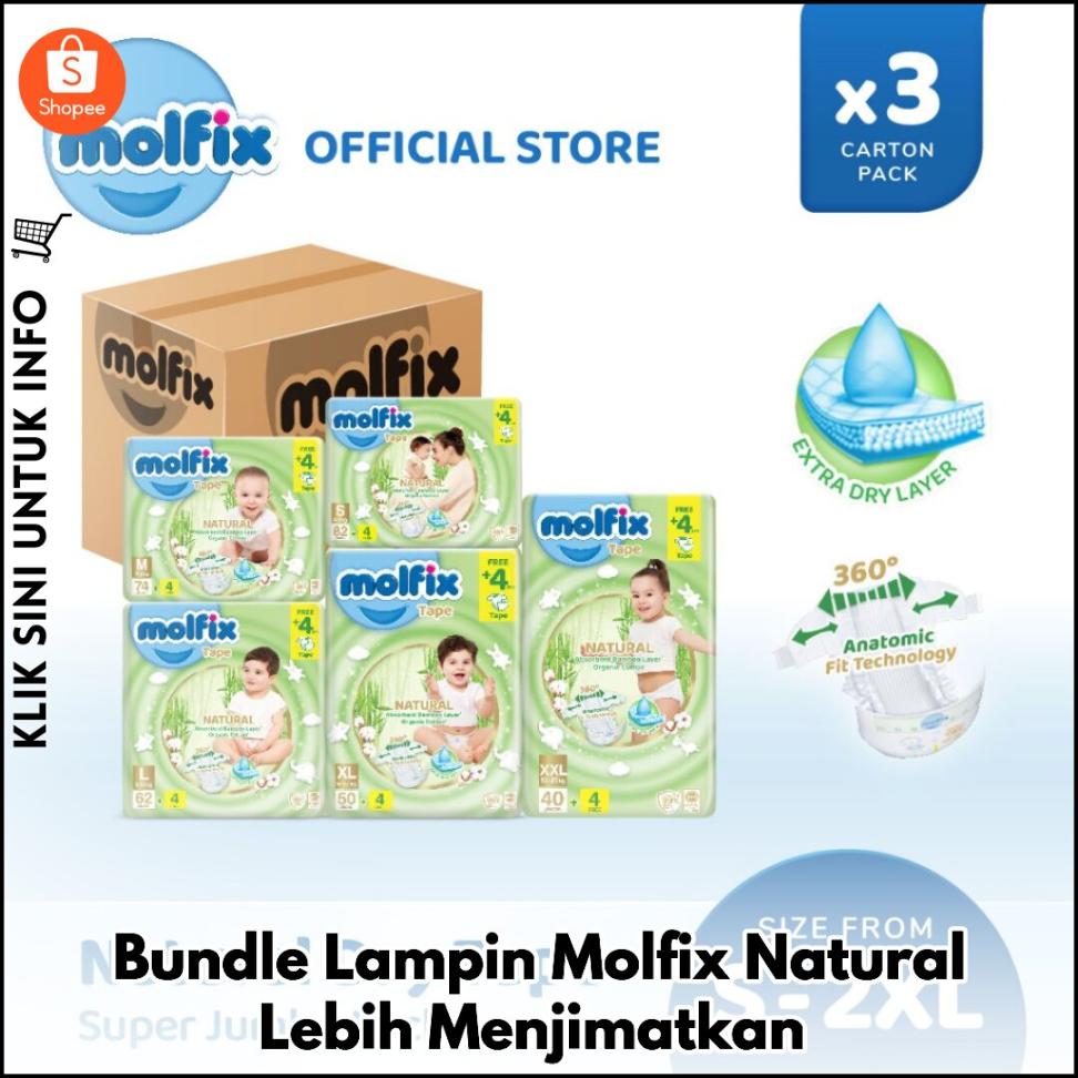 Bundle Lampin Molfix Natural Lebih Menjimatkan