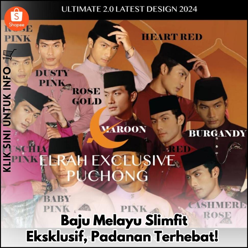 Baju Melayu Slimfit Eksklusif, Padanan Terhebat!