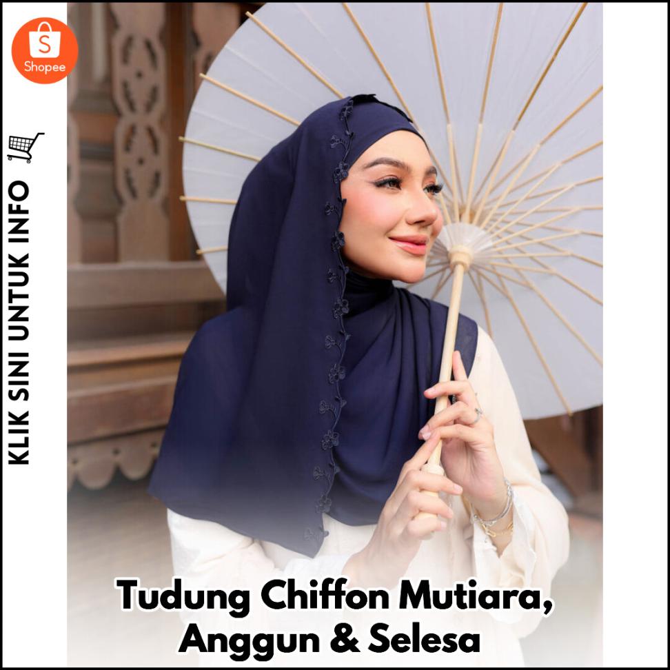 Tudung Chiffon Mutiara, Anggun & Selesa