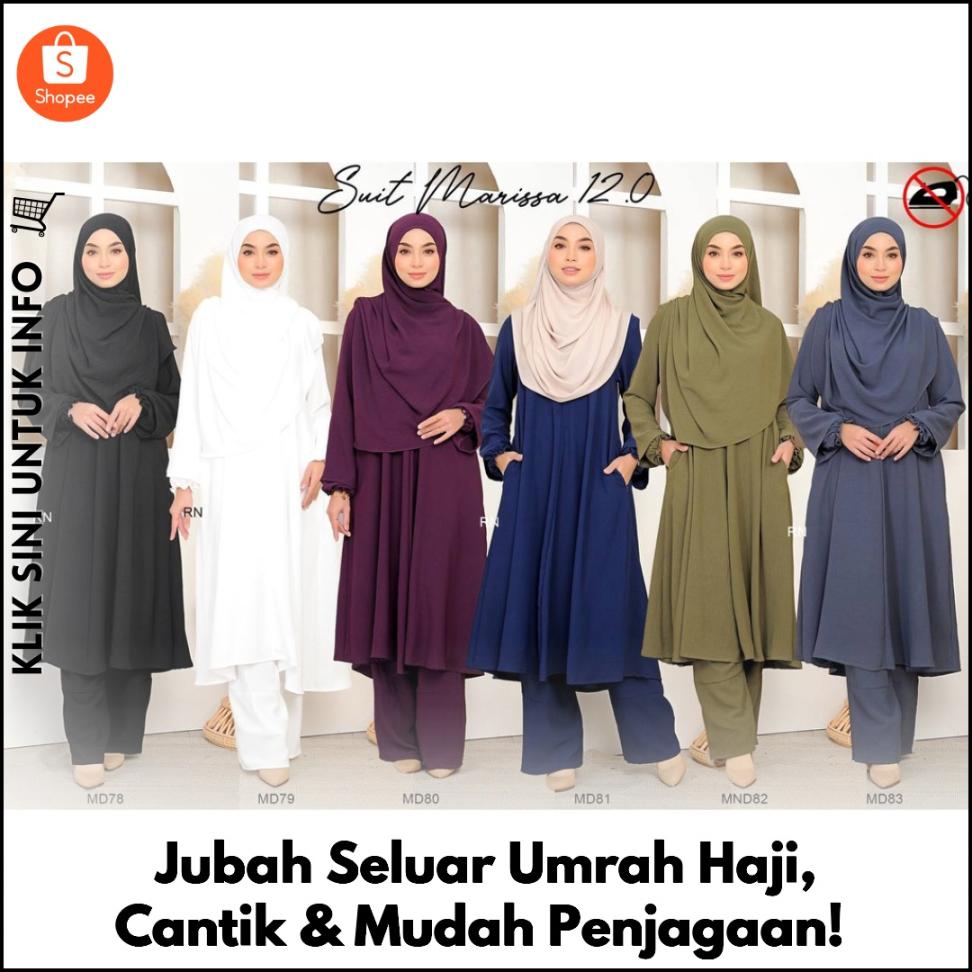 Jubah Seluar Umrah Haji, Cantik & Mudah Penjagaan!