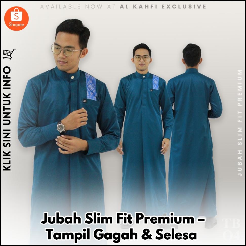 Jubah Slim Fit Premium – Tampil Gagah & Selesa
