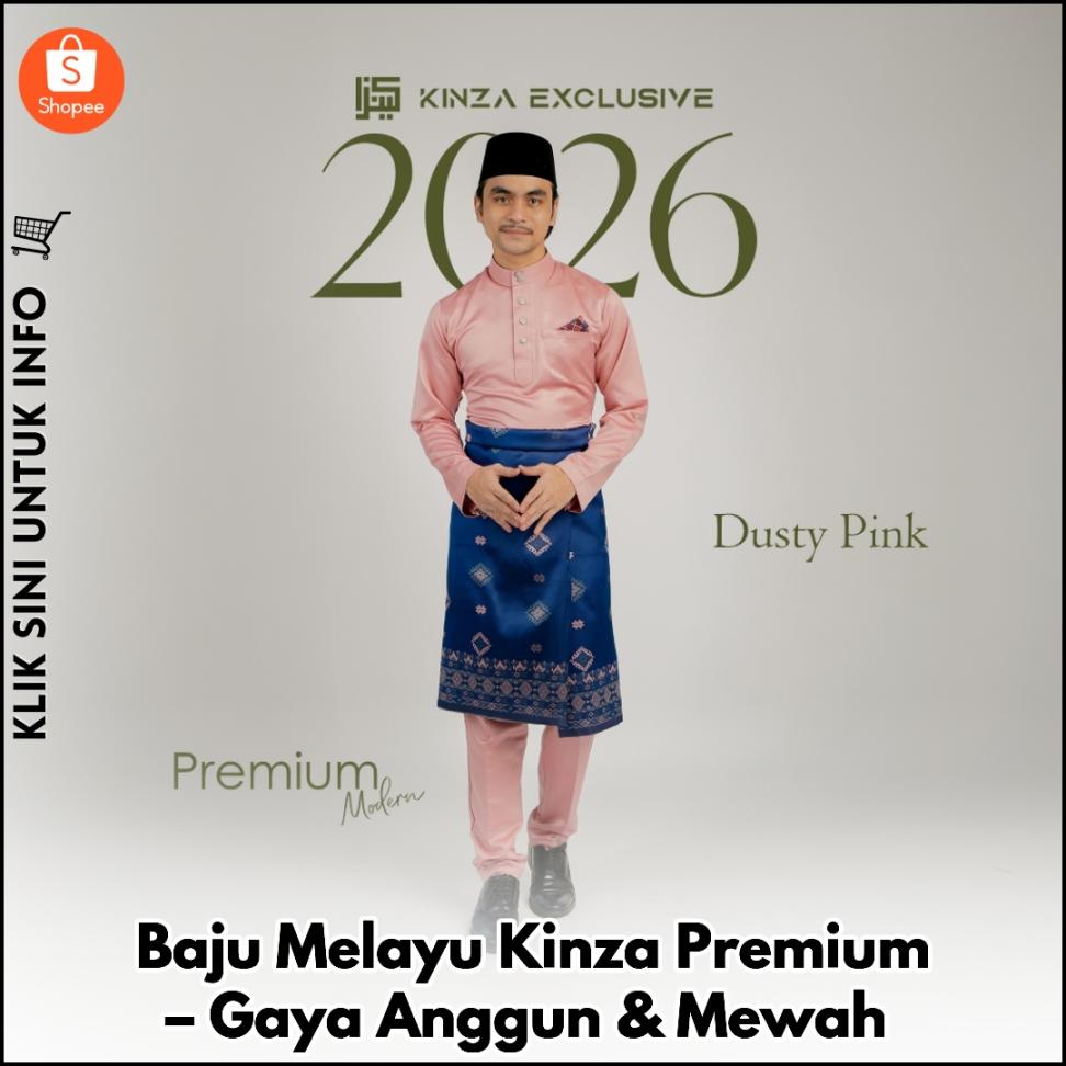 Baju Melayu Kinza Premium – Gaya Anggun & Mewah