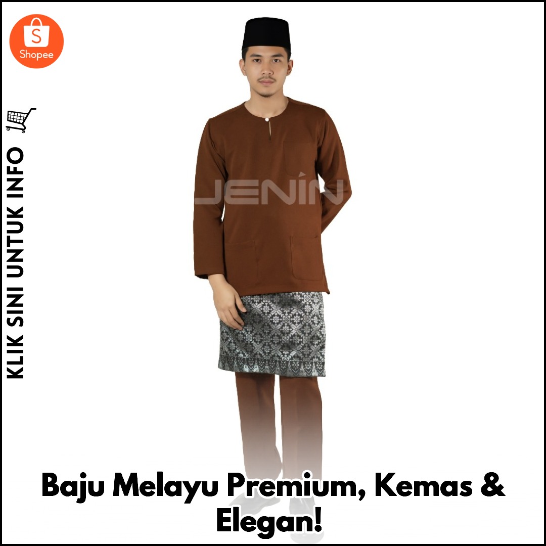 Baju Melayu Premium, Kemas & Elegan!