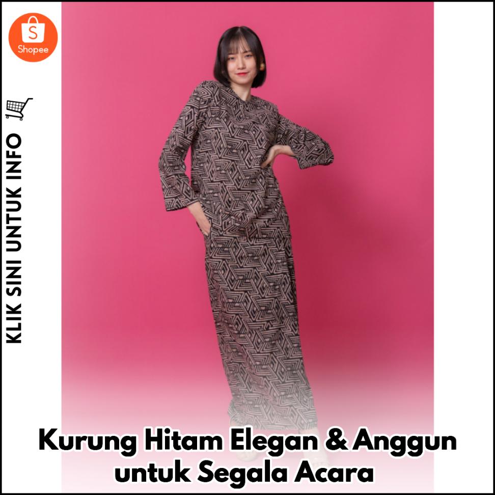 Kurung Hitam Elegan & Anggun untuk Segala Acara