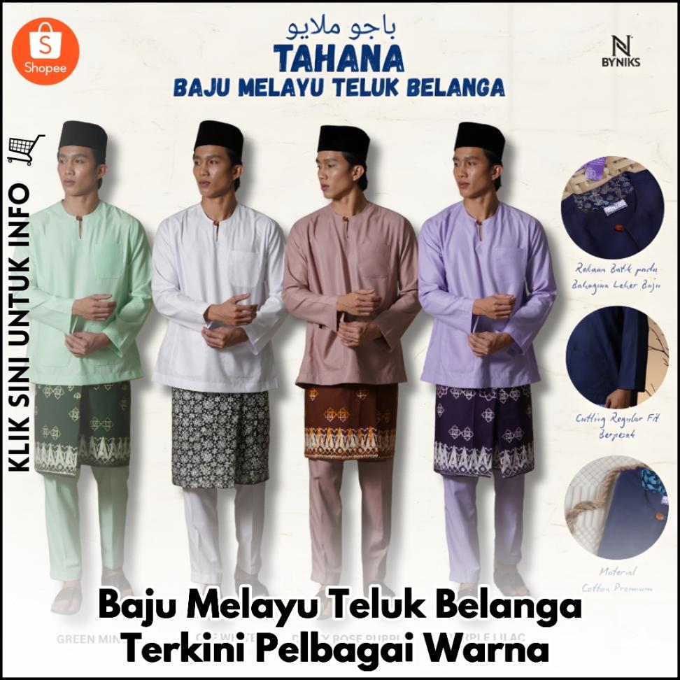 Baju Melayu Teluk Belanga Terkini Pelbagai Warna