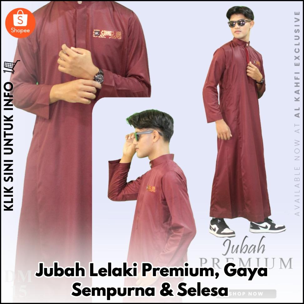 Jubah Lelaki Premium, Gaya Sempurna & Selesa