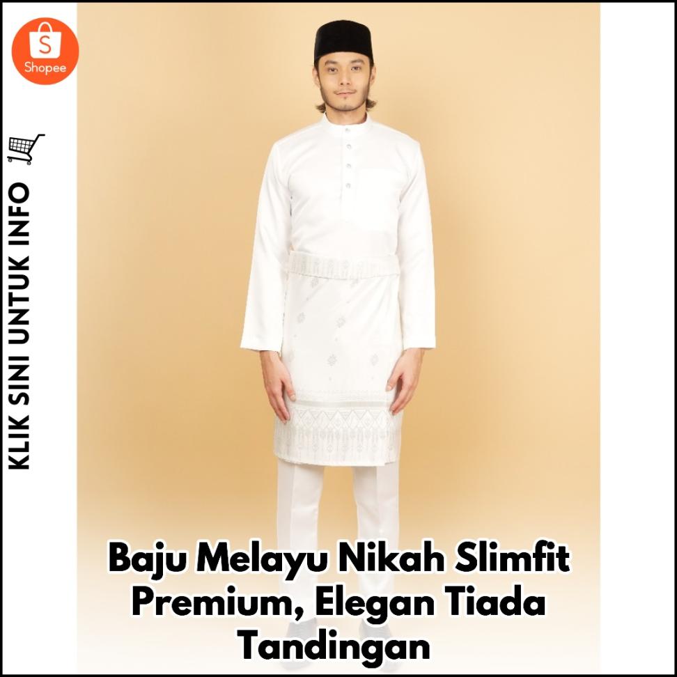 Baju Melayu Nikah Slimfit Premium Duchess Matte