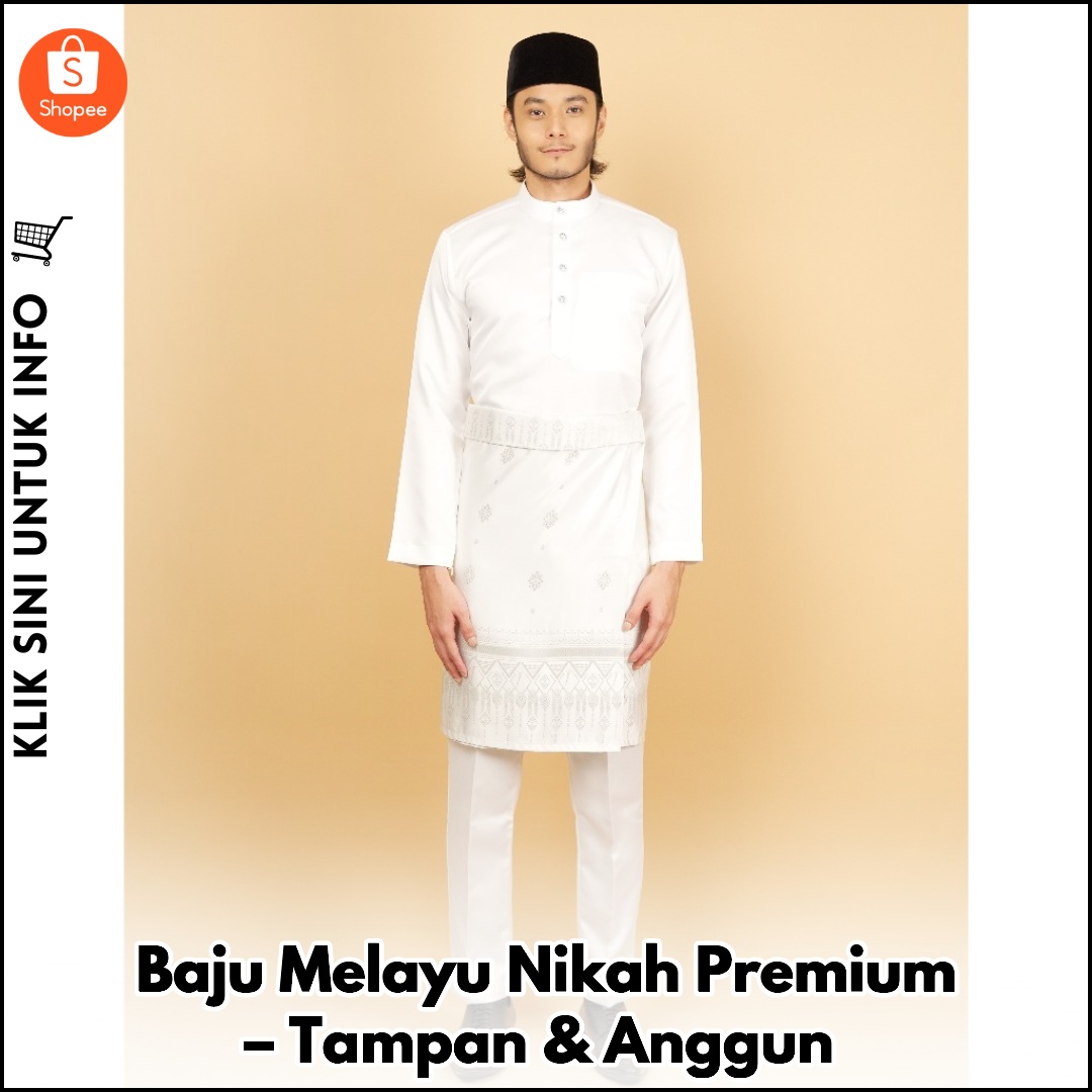 Baju Melayu Nikah Premium – Tampan & Anggun