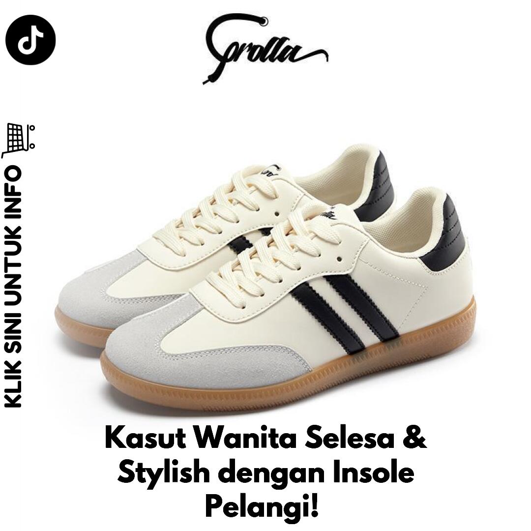 Kasut Wanita Selesa & Stylish dengan Insole Pelangi!