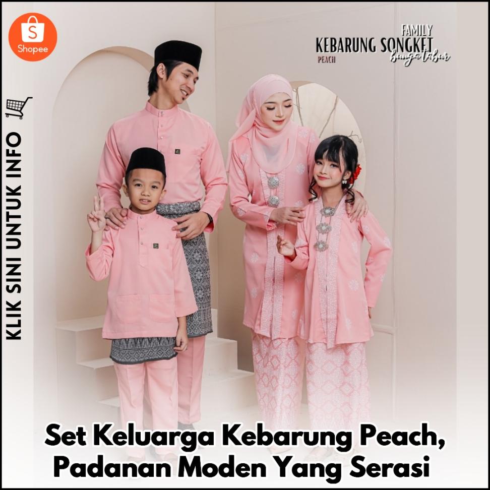 Set Keluarga Kebarung Peach, Padanan Moden Yang Serasi