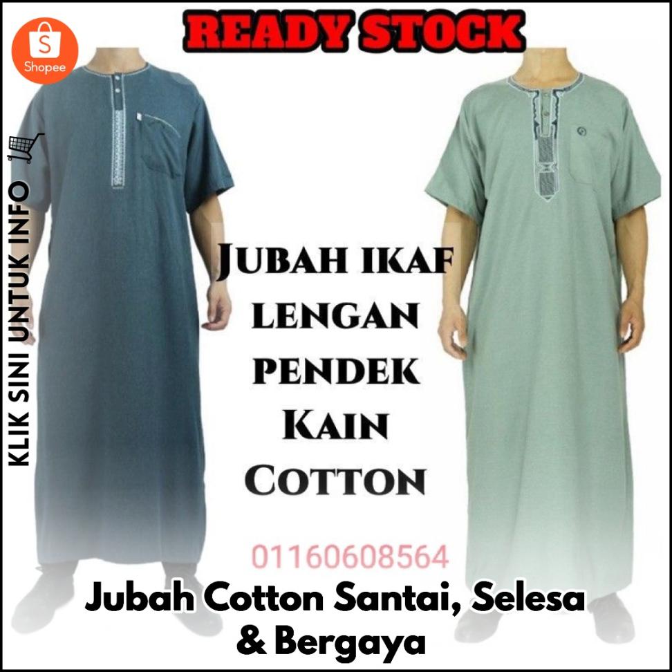 Jubah Cotton Santai, Selesa & Bergaya