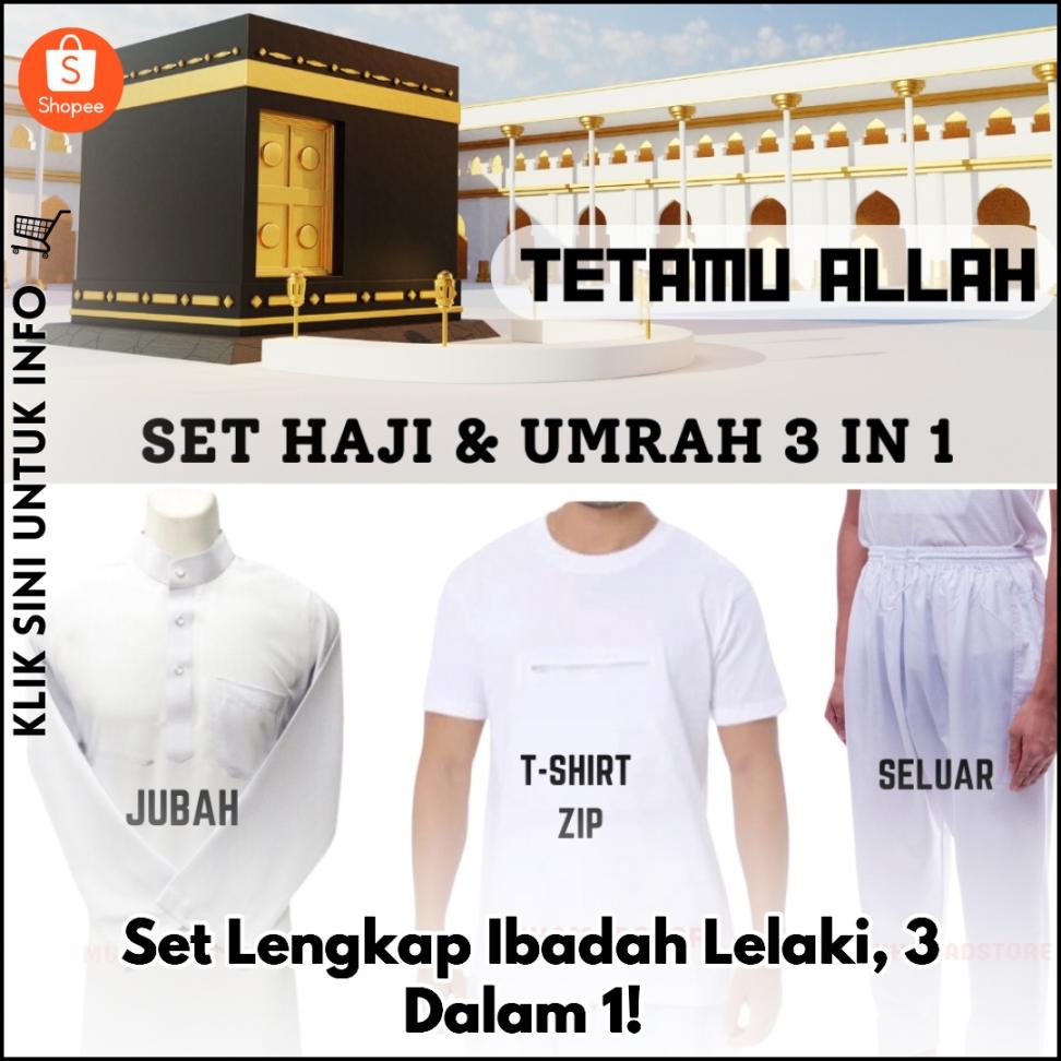 Set Lengkap Ibadah Lelaki, 3 Dalam 1!