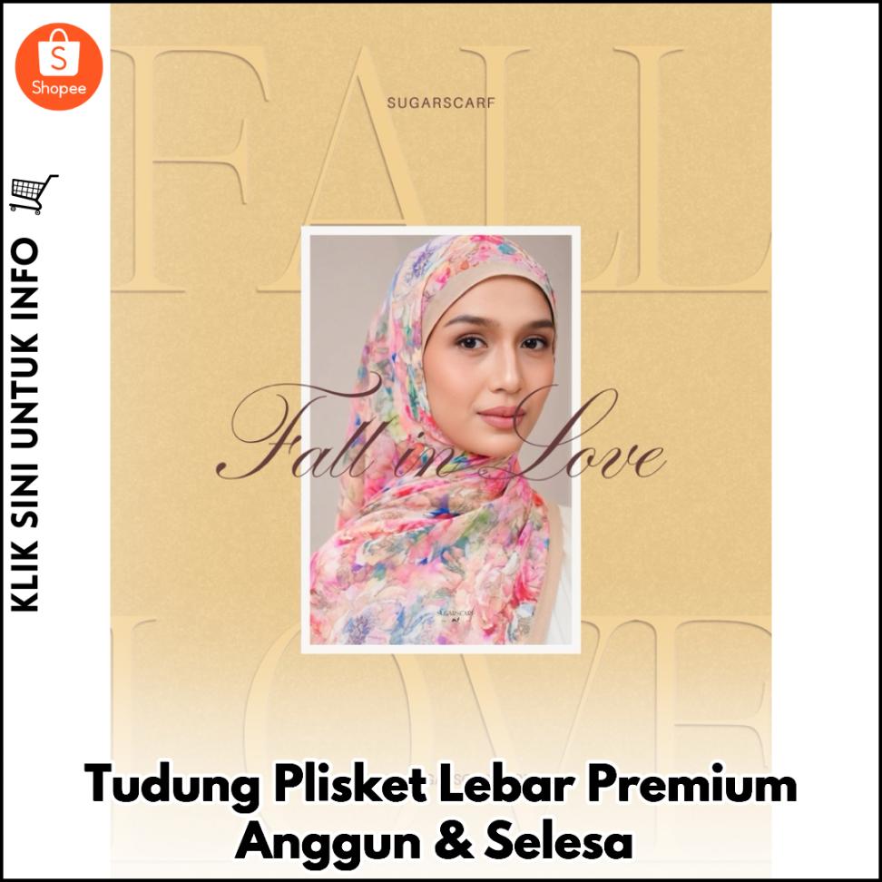 Tudung Plisket Lebar Premium Anggun & Selesa