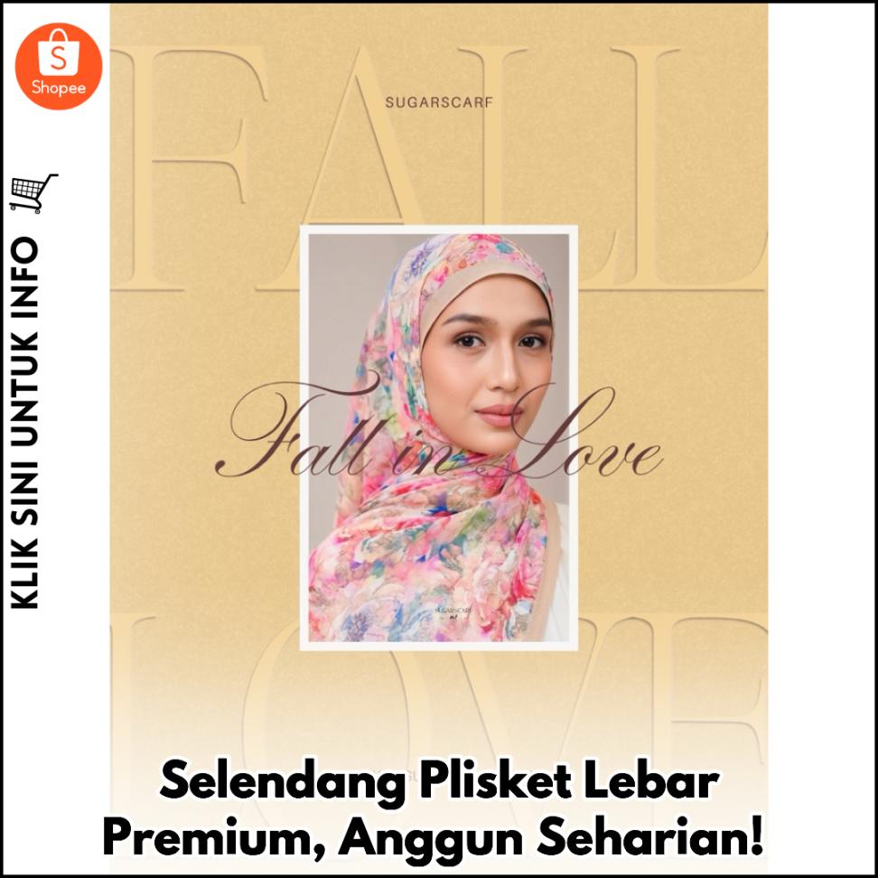 Selendang Plisket Lebar Premium, Anggun Seharian!