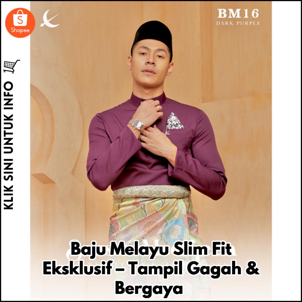 Baju Melayu Slim Fit Eksklusif – Tampil Gagah & Bergaya